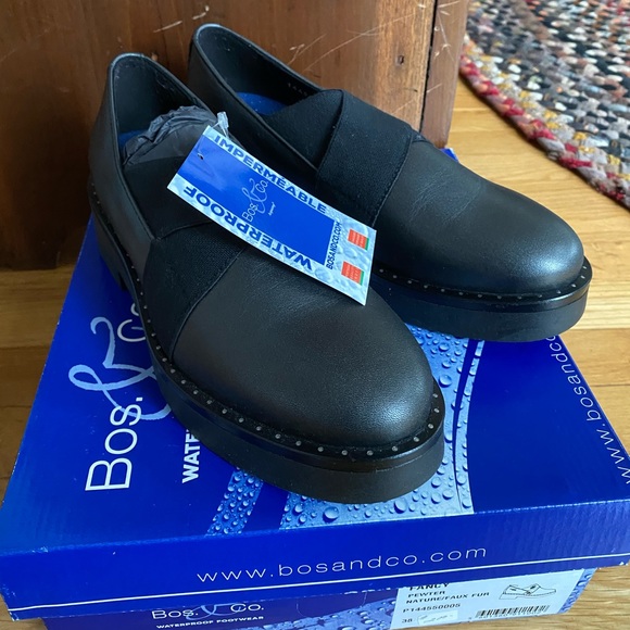Bos & Co ‘Fancy’ waterproof  platform loafer, NWT - Picture 2 of 7